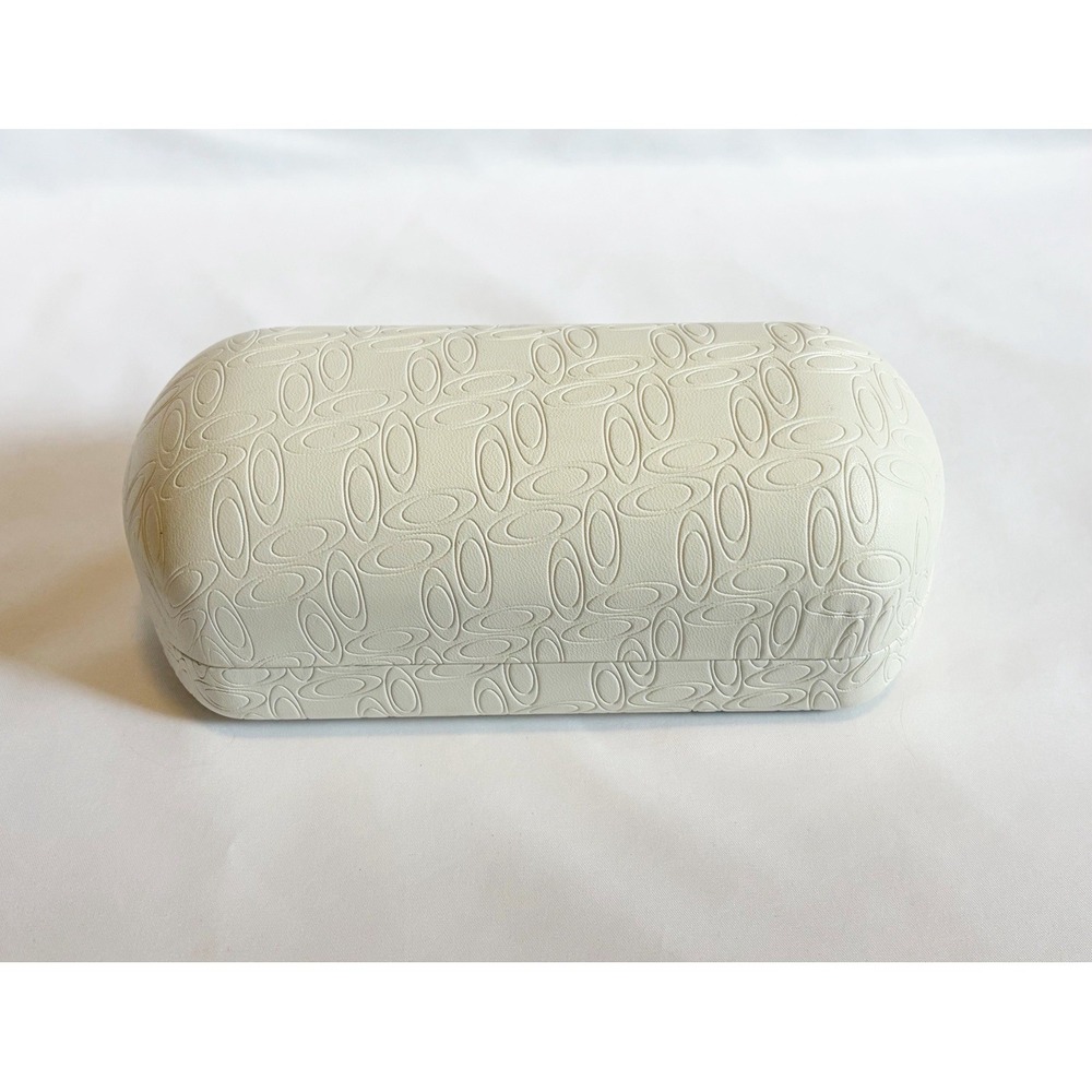 Oakley White Eyeglasses Sunglasses Large Embossed Clamshell Hard Case CASE ONLY